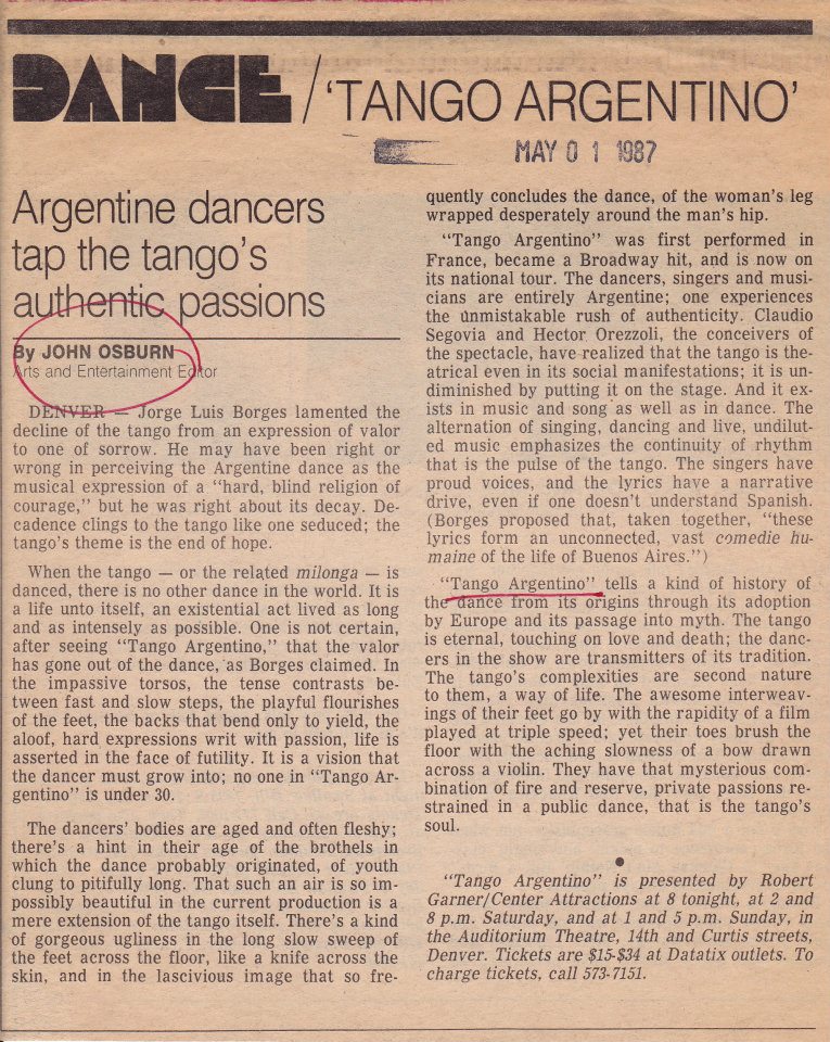 Tango Argentino (Revisited)